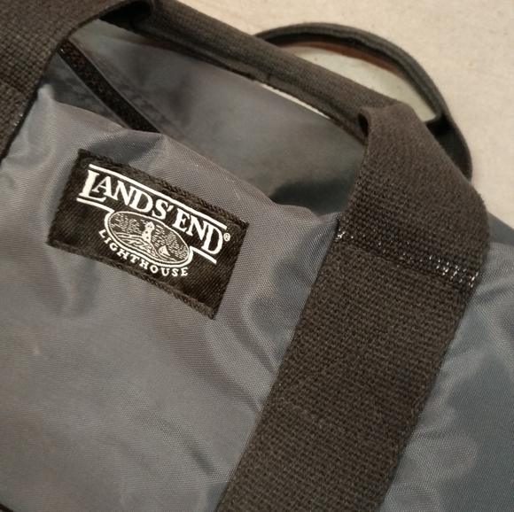 Lands' End Lighthouse Square Luggage Gray & Black - Picture 9 of 10